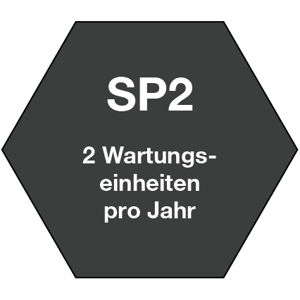 2 Wartungseinheiten pro Jahr