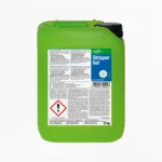 Grüner 5-L-Kanister BIO-CIRCLE Stripper Gel, Beschichtungsentferner, mit schwarzem Schraubverschluss und blau-grünem Produktetikett