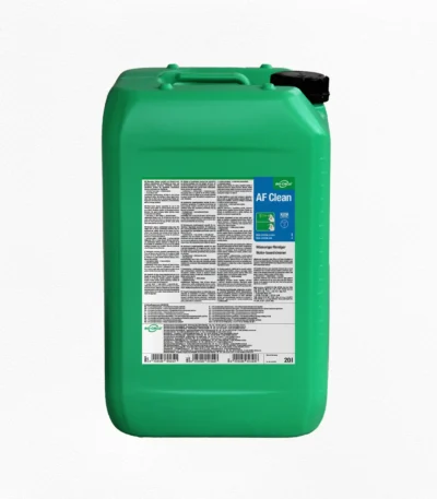 Grüner 20-L-Kanister BIO-CIRCLE AF Clean, Bremsenreiniger-Alternative, mit schwarzem Schraubverschluss und blau-weißem Produktetikett.