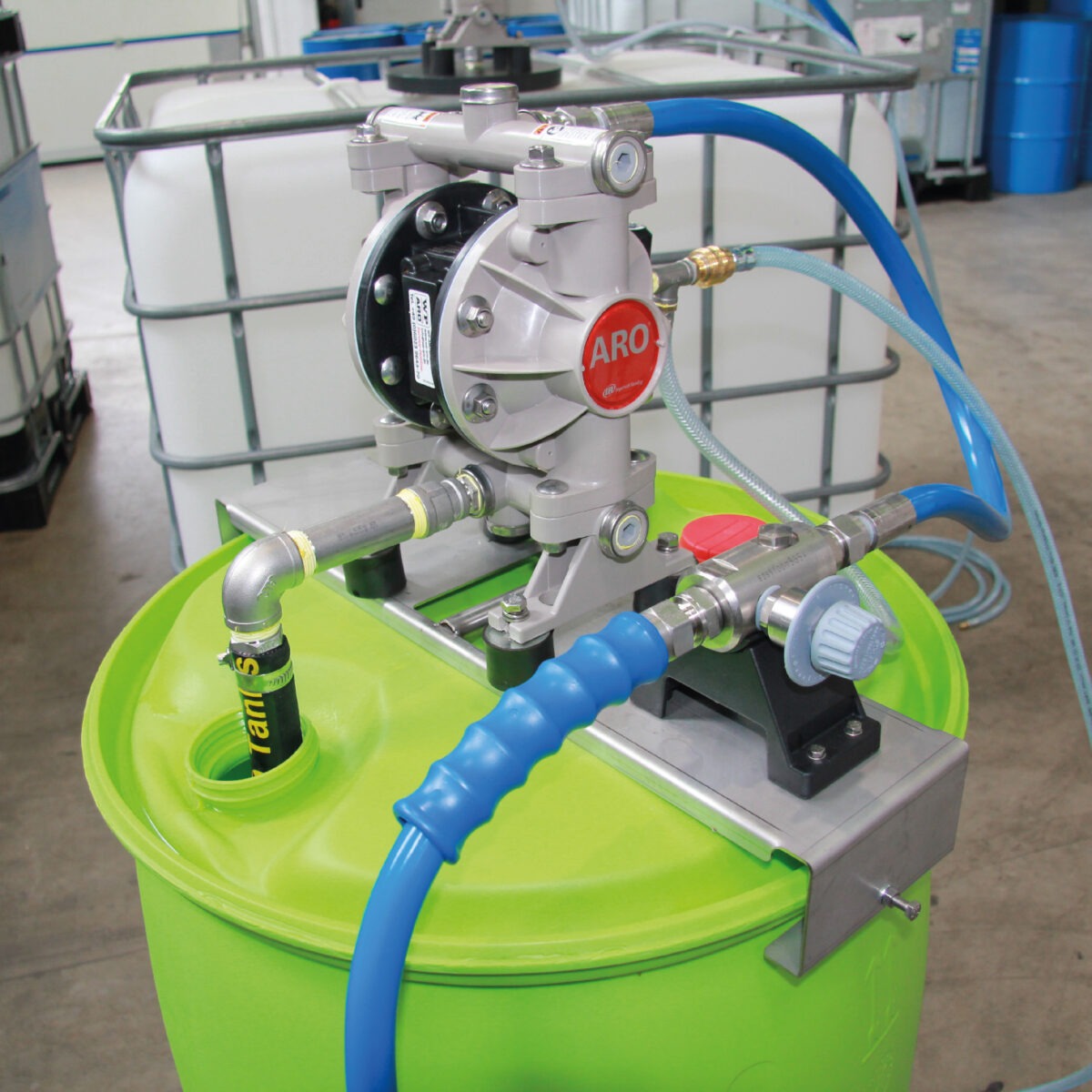 Druckluftmembranpumpe_Schauminjektor für 200 L Fass_G84003-08