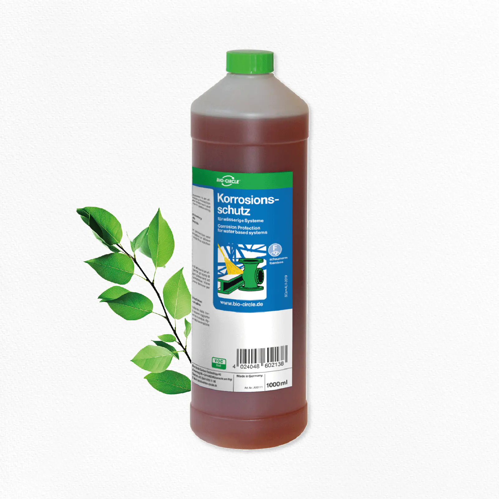 A00111_Korrosionsschutz_fuer_waesserige_Systeme_1000ml Produktbild Korrosionsschutz 1000ml Flasche