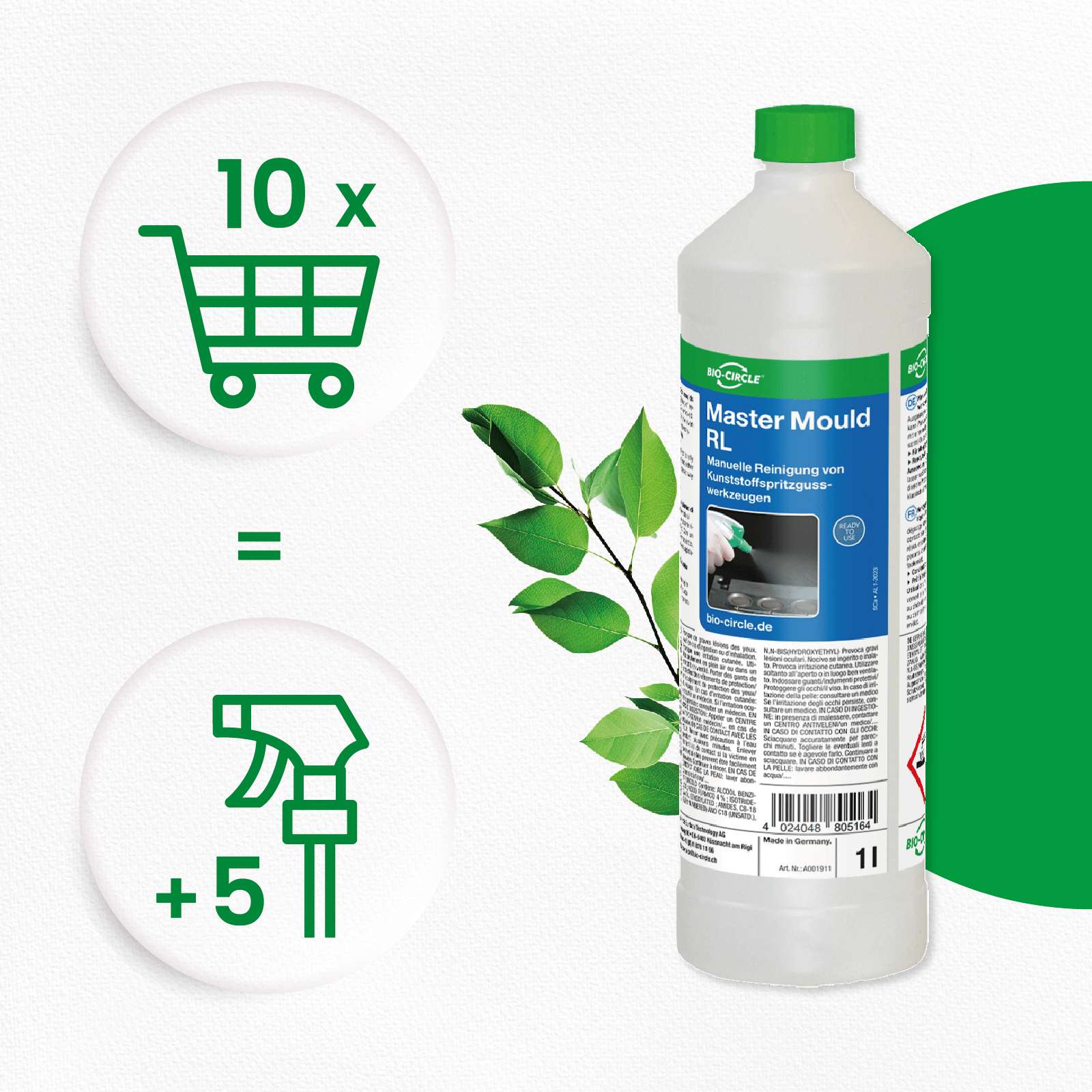 A001911-BX_Master_Mould_RL_1l_Spruehkopf Produktbild Master-Mould RL 1l Flasche 10x1000ml