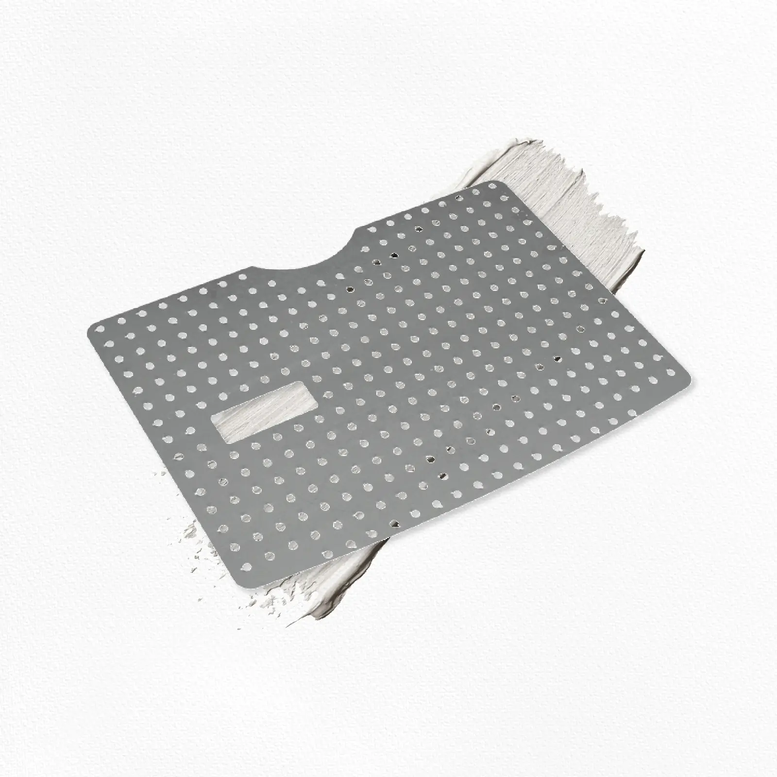 Schutzboden_Edelstahl_BC-GT-Compact_G50326 Produktbild Schutzboden VA, GT Maxi, Edelstahl mit rundem Ausschnitt