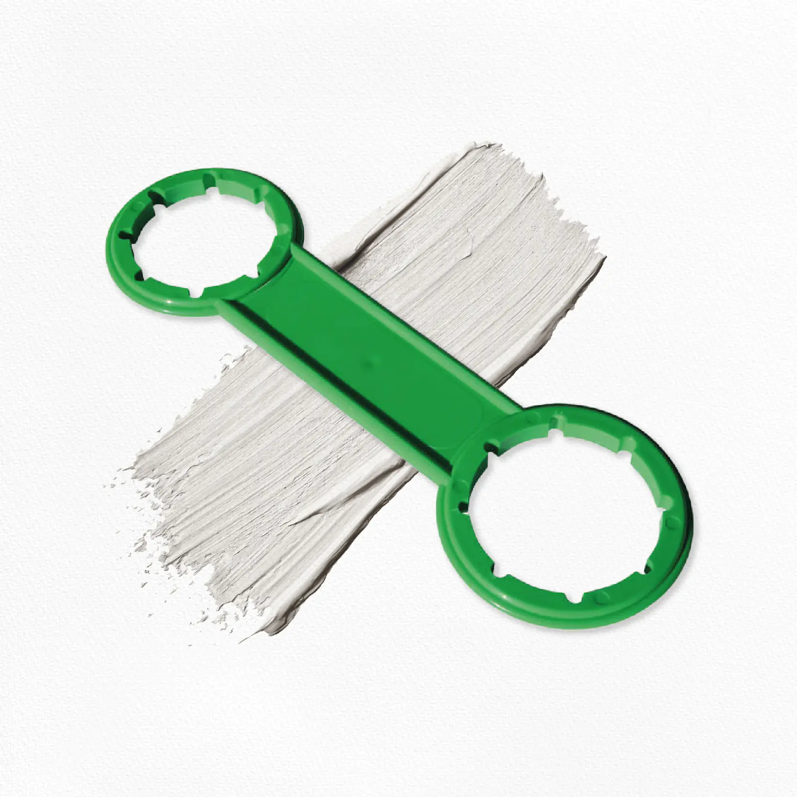 Kanister-Doppelschlüssel Produktbild Kanister-Doppelschlüssel für 5 - 30l, Kunststoff, Farbe: grün