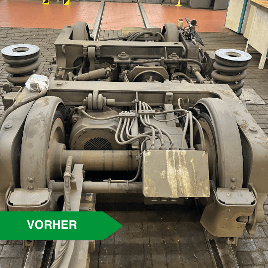 Fahrgestell - Verunreinigtes Fahrgestell reinigen 
