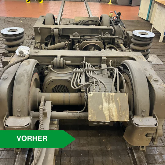 Fahrgestell - Verunreinigtes Fahrgestell reinigen 