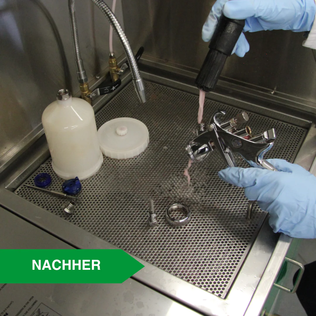 Lackierwerkzeuge - Lackierpistolen reinigen