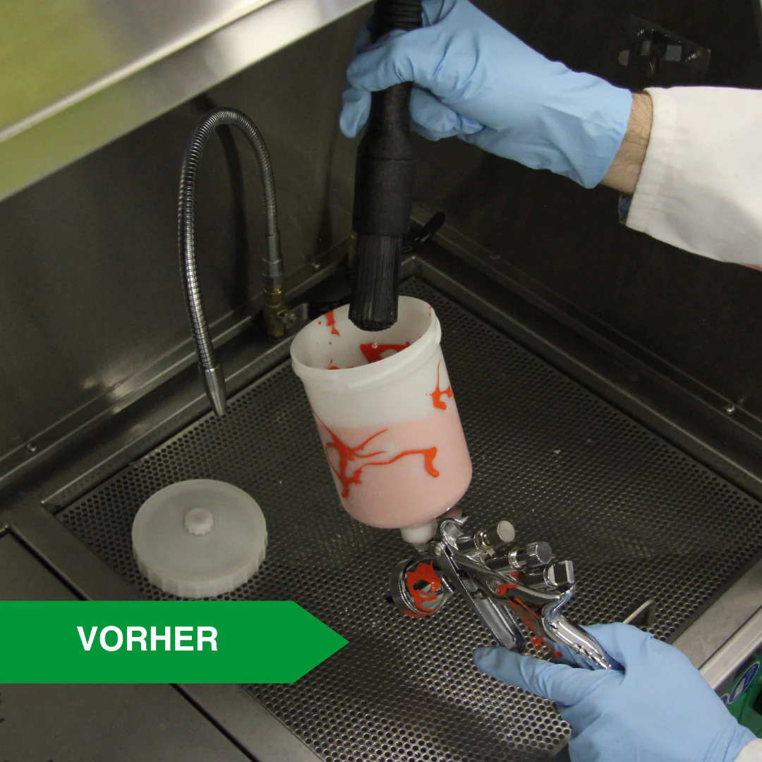 Lackierwerkzeuge - Lackierpistolen reinigen