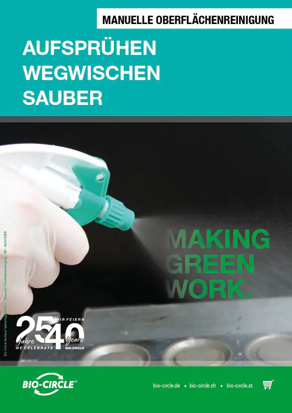 Titelbild Katalog Manuelle Oberflächenreinigung
