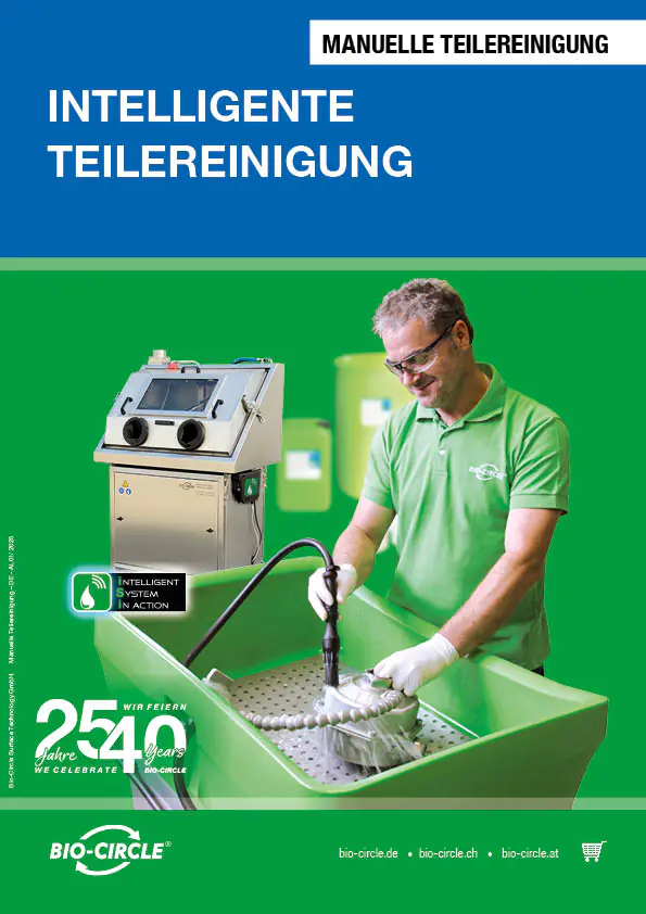 Titelbild Katalog Manuelle Teilereinigung
