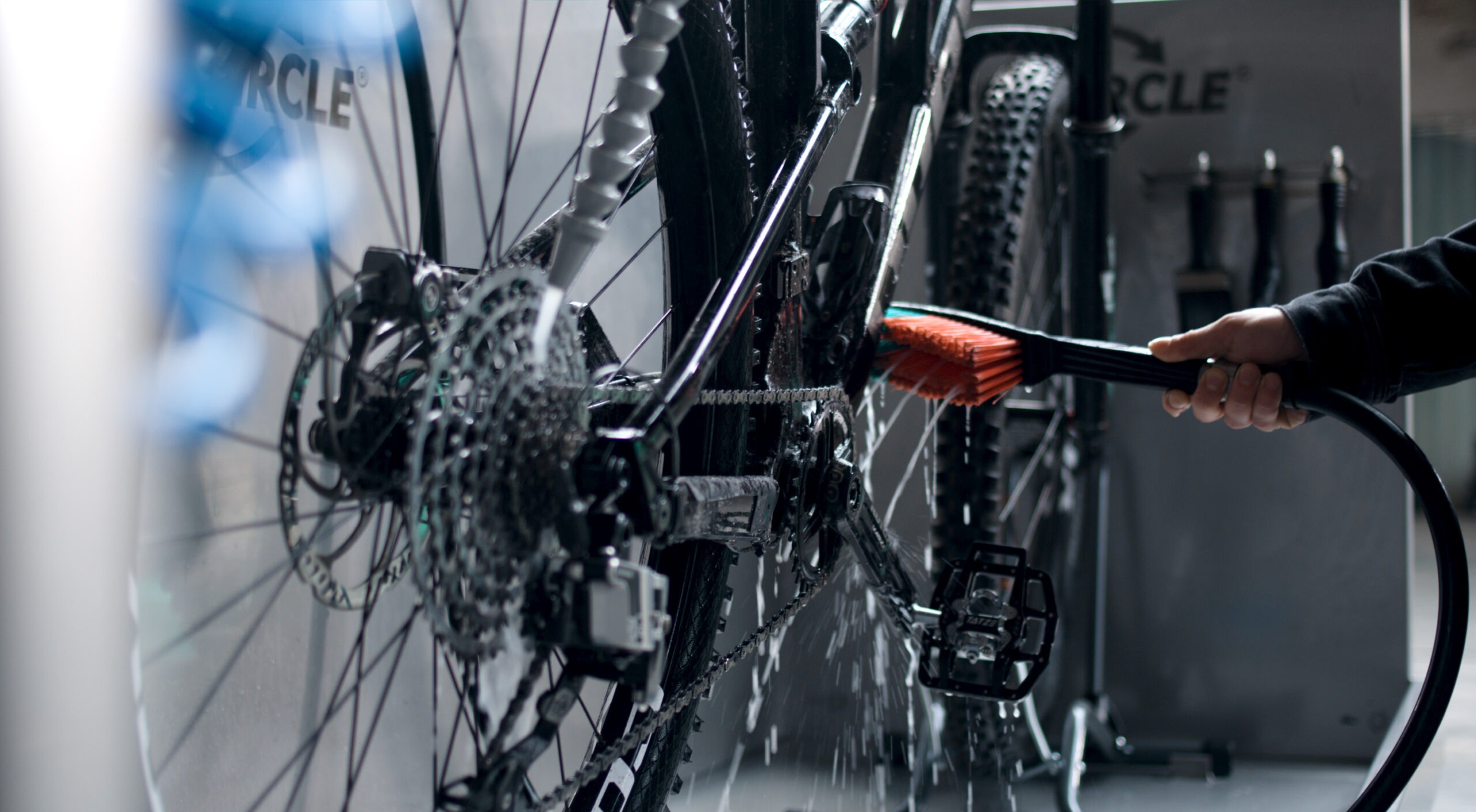 Bike Bio-Circle Fahrradwaschanlage Anwendung