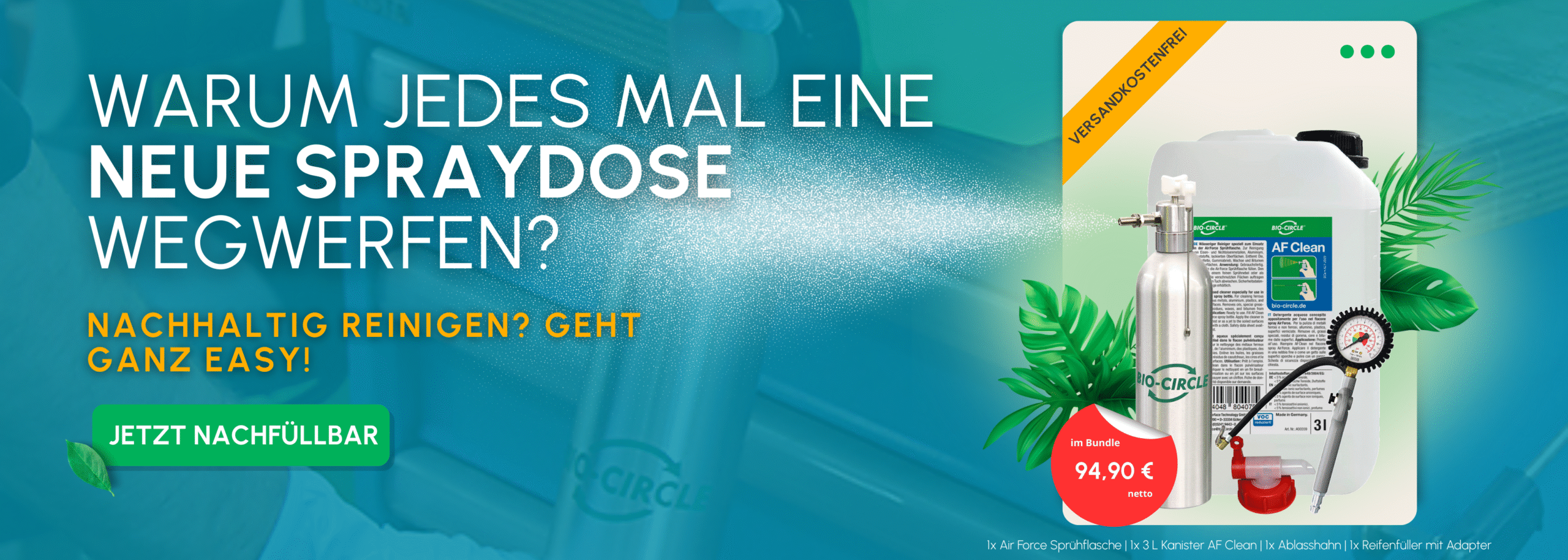 Air Force mit AF Clean - Nachhaltig reinigen geht ganz easy