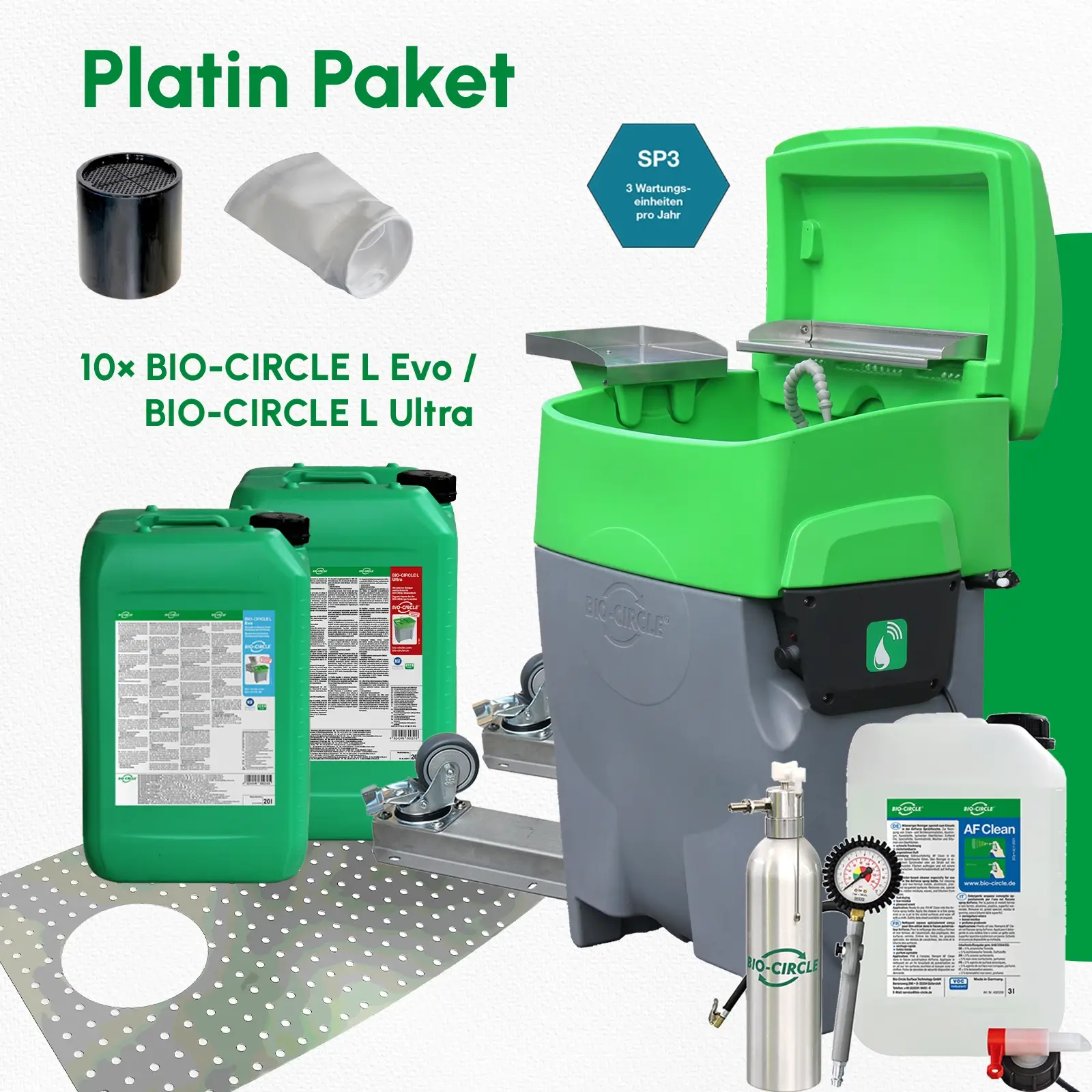 Inhalt des Platin Pakets für den BIO-CIRCLE For U