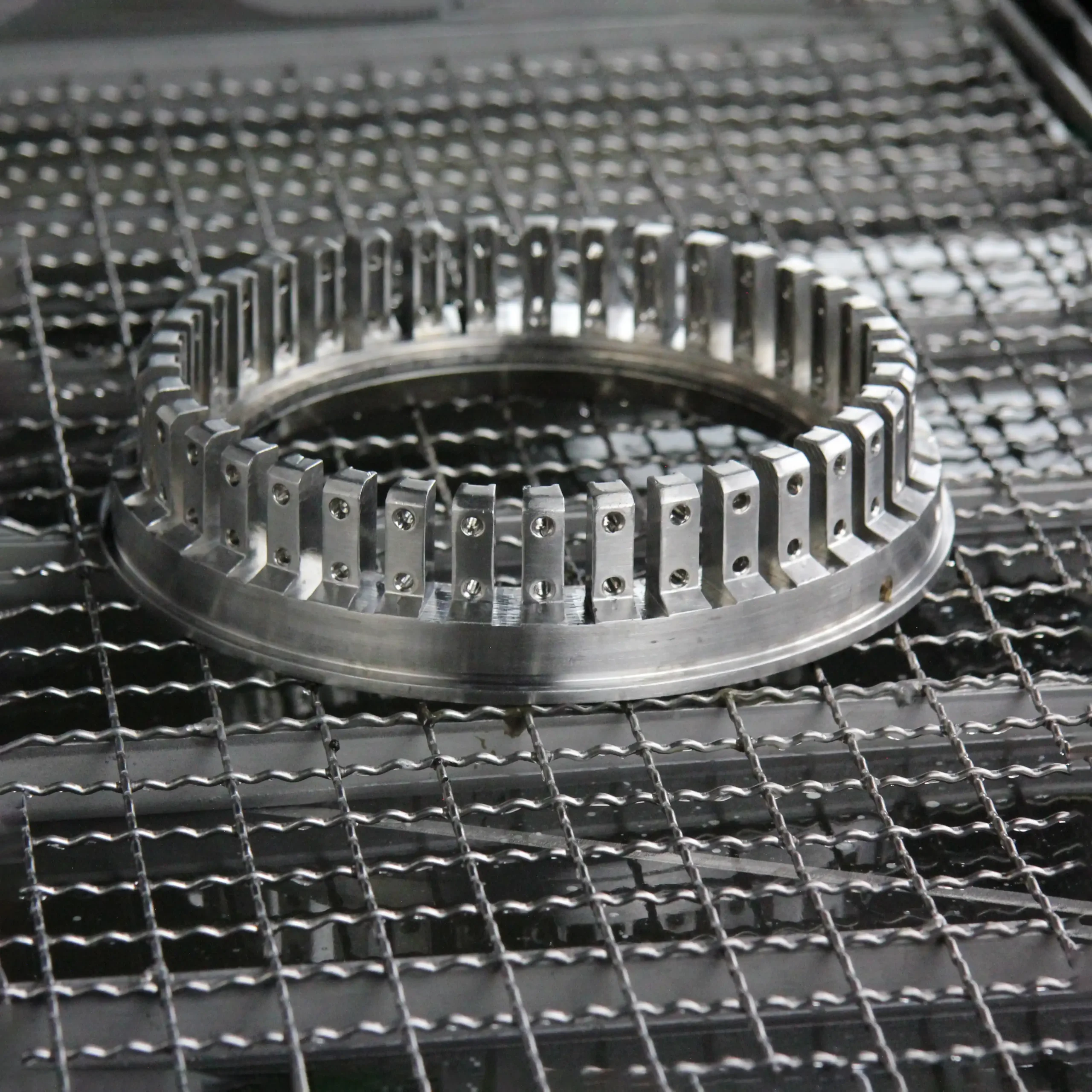 Metallteil nach dem Ultraschallbad