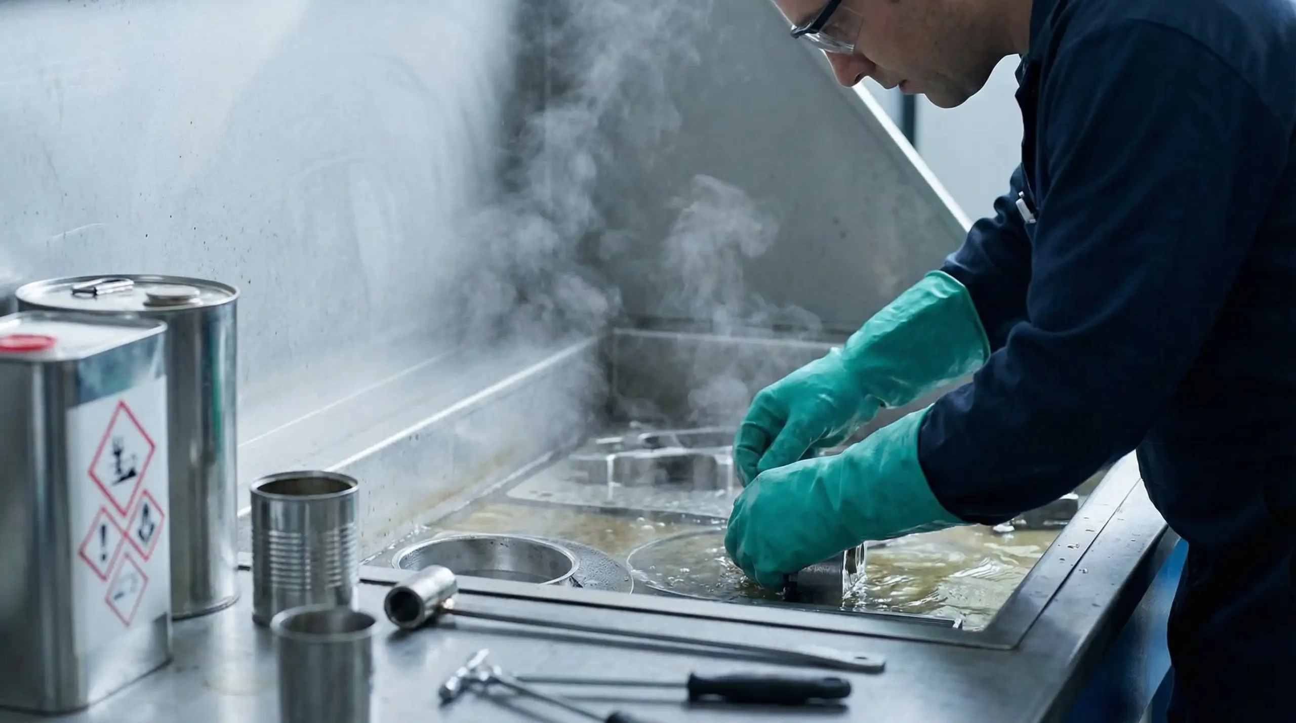 Titelbild Ratgeber Risiken von Lösemittel-Waschtischen