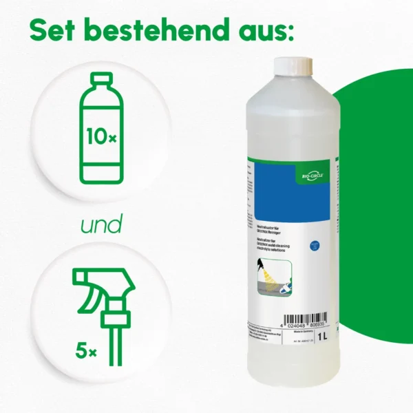 Icon für Gebindegrößenauswahl 10x 1000ml und 5x Sprühkopf