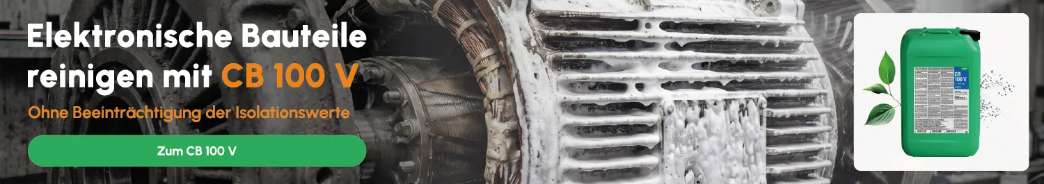 Banner für den CB 100 V - Elektroreiniger