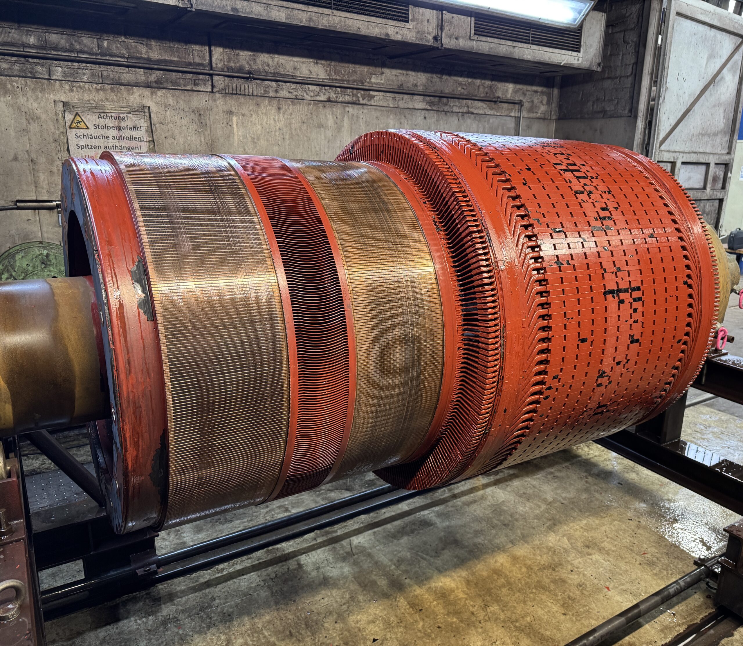 Elektromotor nach der Reinigung