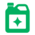 grünes Kanister Icon