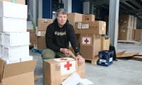 Ukrainer organisiert Hilfstransporte